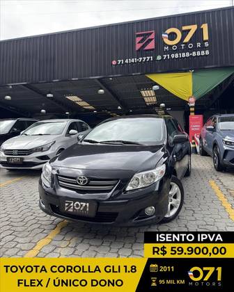TOYOTA COROLLA 1.8 GLI 16V FLEX 4P AUTOMÁTICO